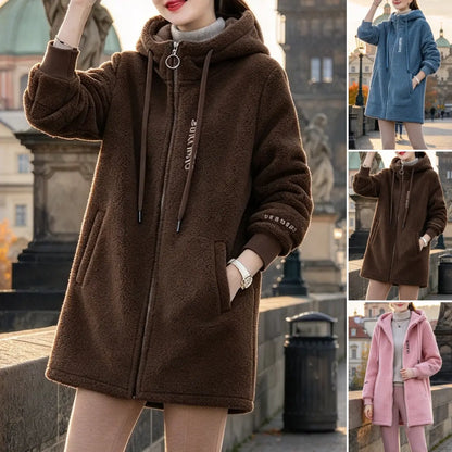 🥰Poslední den – sleva 50 %【M–4XL】Nová zimní zateplená bunda s beránkovou podšívkou