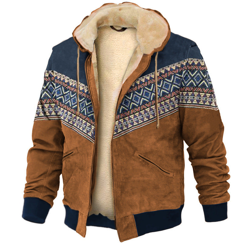 🔥【S–4XL】 Pánská podzimní a zimní volnočasová zateplená bunda z hřejivého vlněného materiálu