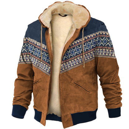 🔥【S–4XL】 Pánská podzimní a zimní volnočasová zateplená bunda z hřejivého vlněného materiálu