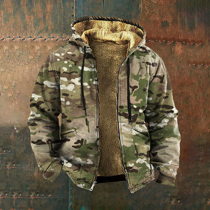 👨‍💻🧥✨【S-5XL】🔥Nowa męska bluza z kapturem w stylu retro z zamkiem błyskawicznym i nadrukiem cyfrowym 3D-4140433