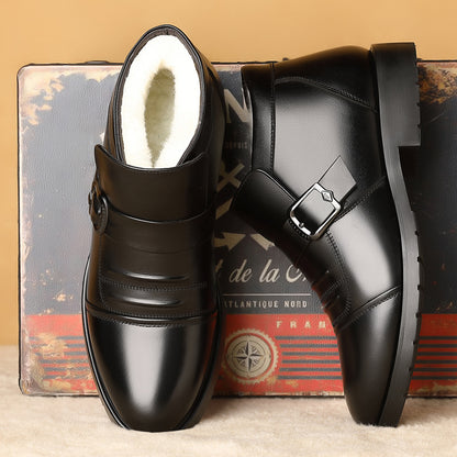 ✨📢【49% zniżki w ograniczonym czasie】【39-44】Męskie buty zimowe, ocieplane od środka, wygodna gruba podeszwa -3845245