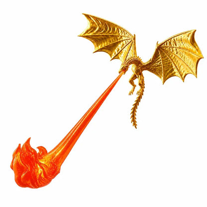 🐉🔥 3D LED světlo s ohnivě chrlícím drakem 🐉🔥| Fantasy zářící dekorace na poličku