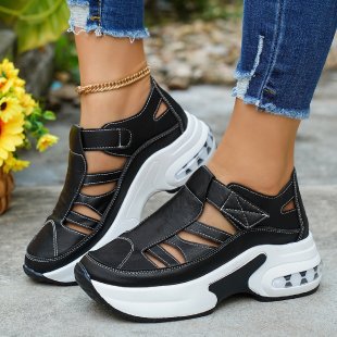 🔥【36-43】Valódi bőr ék sarkú szandál – puha, lélegző, kényelmes 👡 Stílusos és magasí ✨