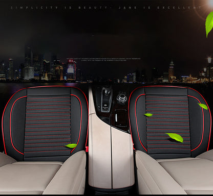 🚗 【1 sztuka】Poduszka do fotela samochodowego z naturalnej skóry, w pełni obejmująca-3814042