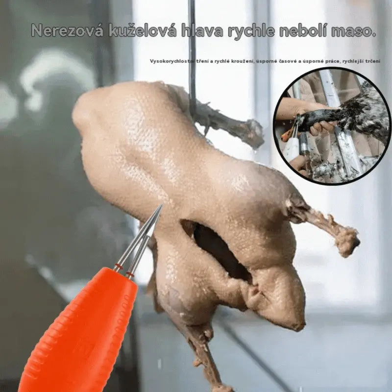 ⏳  Přenosný dobíjecí elektrický depilátor na drůbež🦆🐓🐖 Voděodolný, lze použít na všechny druhy chlupaté drůbeže