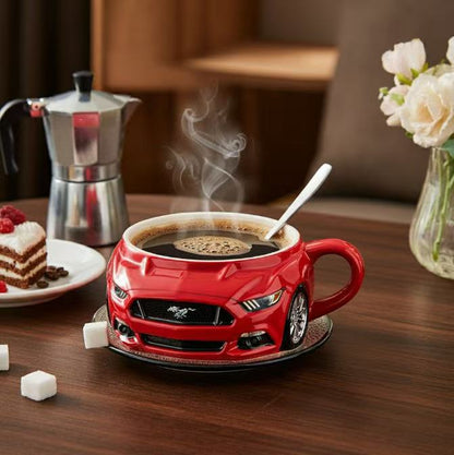 【Kup 1, otrzymaj 1】☕☕Kubek do kawy w kształcie samochodu sportowego z rdzeniem ze stali nierdzewnej 304, żywica-4066432