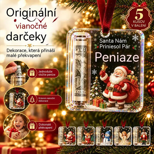 🎄✨✨Vánoční ozdoba na peníze ✨ Ozdoba na vánoční stromeček, která ukrývá bankovky – kreativní a překvapivý sváteční dárek.