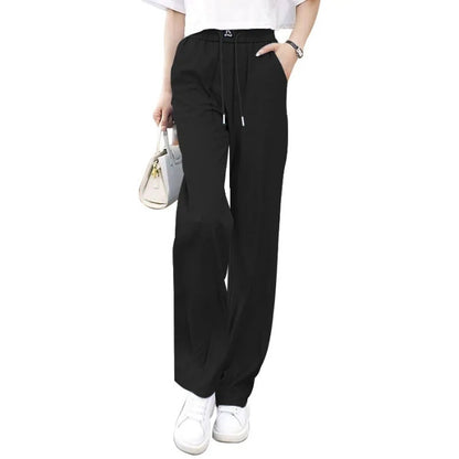 【🔥Nowy model, który jest gorąco sprzedawany】❤️【S-3XL】 Dżinsy z wysokim stanem i szerokimi nogawkami typu Ice Silk-3942010