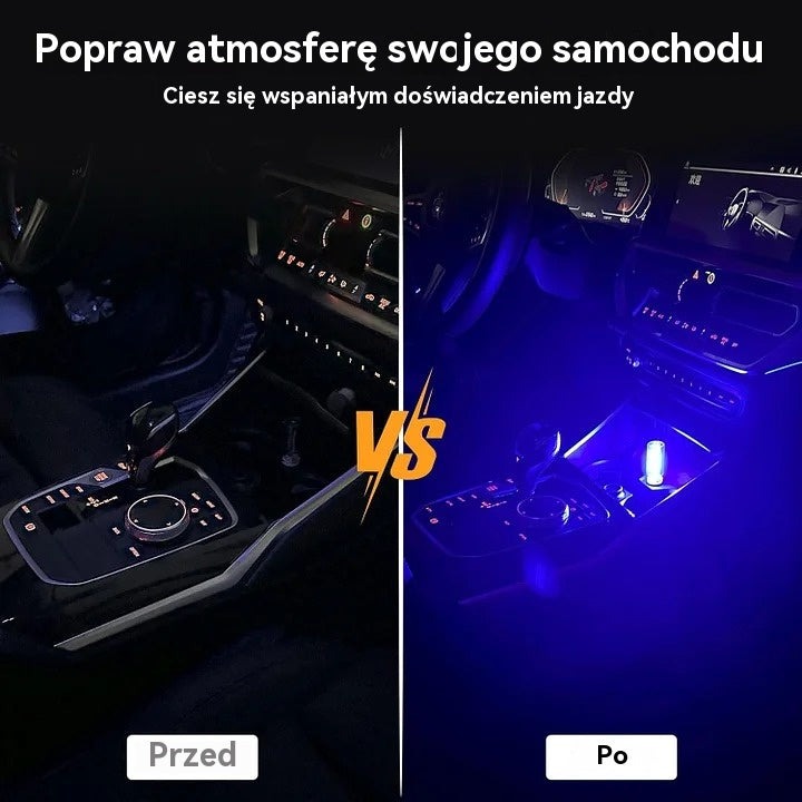 【50% ZNIŻKI!】【Kup 1, a 2 dostaniesz gratis】Lampka nocna do samochodu z USB-4194224