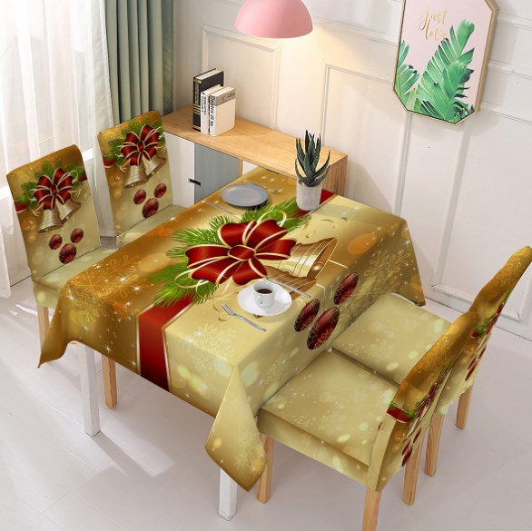 (⛄Včasná vánoční sleva - 49% VYPNUTO🎄) Vánoční ubrus židle dekorace-4165039