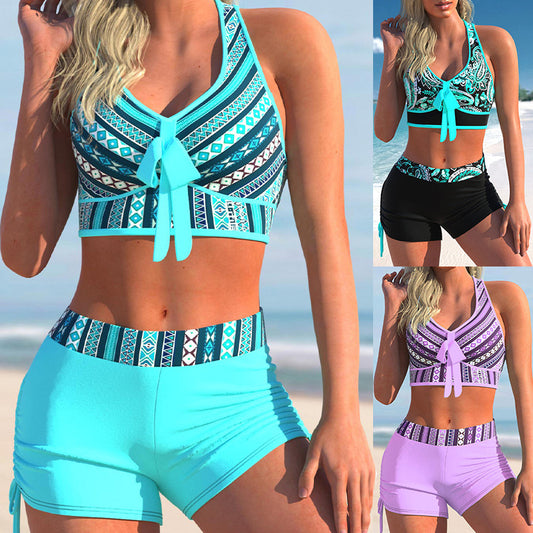 Nowość w sprzedaży🔥【S-5XL】Letni, damski zestaw kostiumu kąpielowego z nadrukiem, nowość 2026-4256011