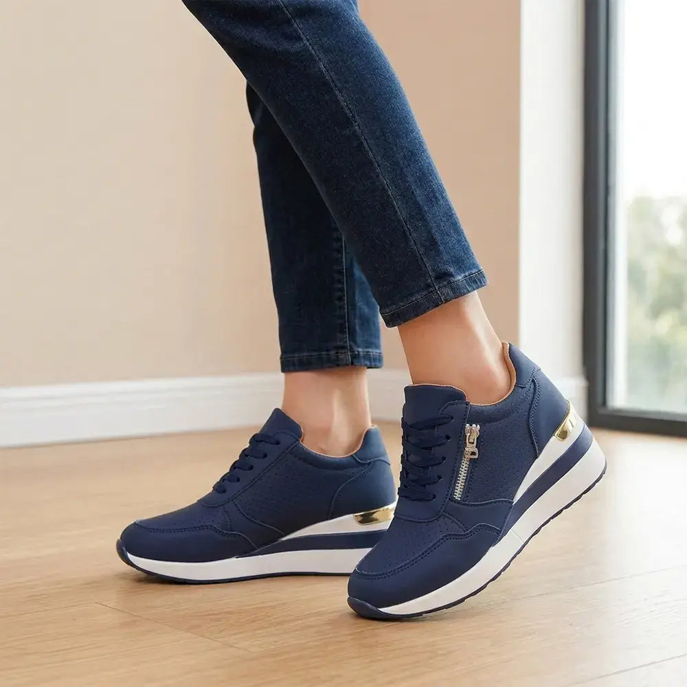 ⏳ Poslední den – sleva 50 %【36–43】 Dámské nazouvací sportovní boty na klínku – lehké boty s platformou pro každodenní pohodlnou chůzi i sport.