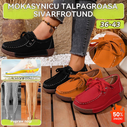 🔥🌞【50% zniżki!】Damskie buty na platformie z okrągłym noskiem – wygodne, stylowe i zapewniające wsparcie stóp 4255197