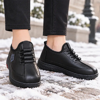 【35-41】Juharlevele mintás meleg cipő! Télen sem fázik a lábad! ❄️🍁✨