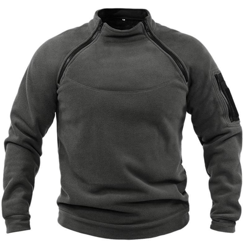🧔‍♂️【S-4XL】Męski, ciepły T-shirt outdoorowy na jesień i zimę z długimi rękawami-3778959