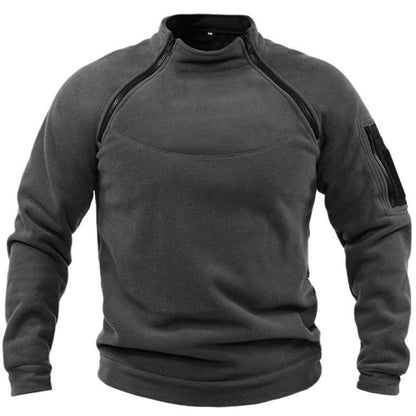 🧔‍♂️【S-4XL】Męski, ciepły T-shirt outdoorowy na jesień i zimę z długimi rękawami-3778959