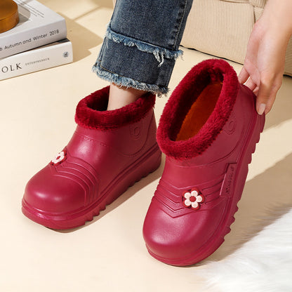 ♥️♥️【Nowy produkt】Nowe damskie buty śnieżne z podszewką z polaru, ciepłe i wodoodporne-4163829