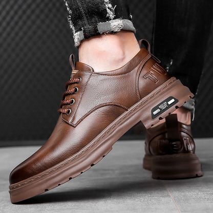 【39-44】Ανδρικά δερμάτινα casual παπούτσια — κομψά, άνετα και ανθεκτικά