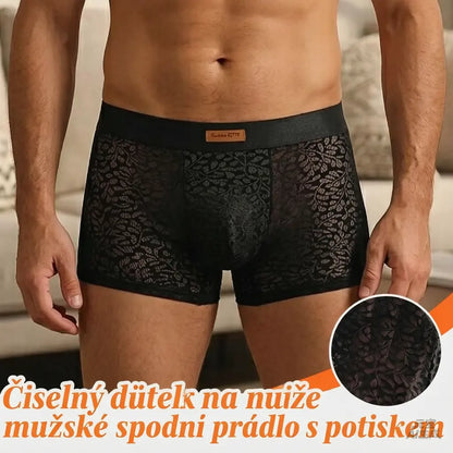 🩲【L-3XL】🧊【Sada 3 kusů】Pánské boxerky z chladivého hedvábného materiálu – ultra elastické, bezešvé, maximální pohodlí