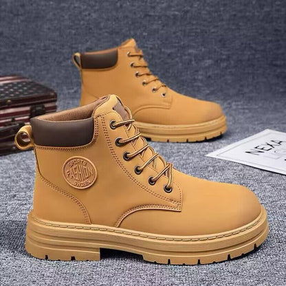 🔥🔥【39-48】Nuevo estilo para otoño e invierno, botas antideslizantes versátiles de suela gruesa para hombre-4137924