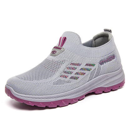 【36-41】Damskie antypoślizgowe ortopedyczne buty sportowe ze wsparciem łuku-3753945