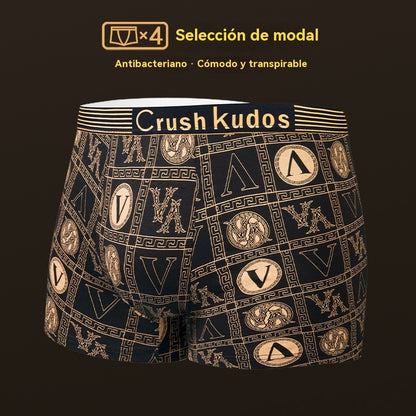 🔥【Kup 2 i otrzymaj 2 gratis】🚹✅💥【40–140 kg】Męska oddychająca bielizna z lodowego jedwabiu, bezszwowa i wygodna, w dużych rozmiarach, z modnym nadrukiem-4209960