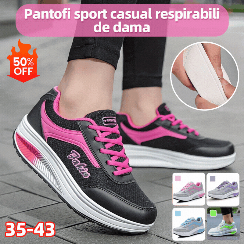 【35-43】Dámská módní prodyšná ležérní sportovní obuv