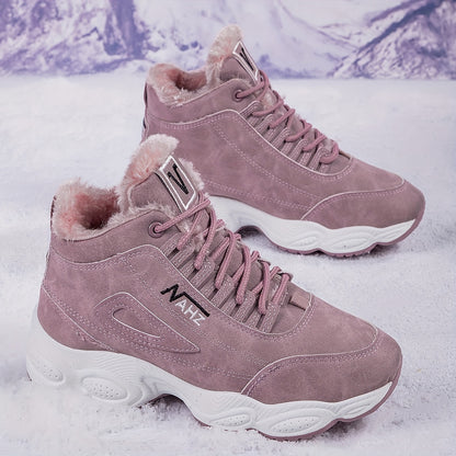 😍【35-41】Zapatos de invierno de algodón de suela gruesa para mujer, engrosados, cómodos y cálidos. 4167437