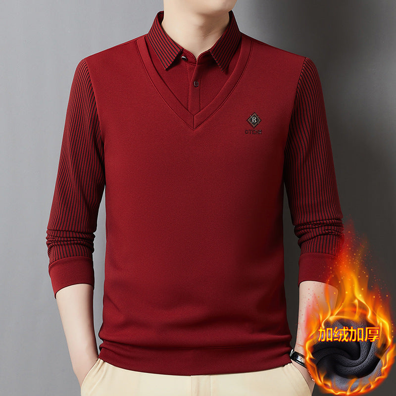 🔥🔥【M-4XL】Męski dwuczęściowy, ciepły top z kaszmiru premium-3708834