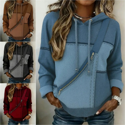 ⭐🎀【S-5XL】Ženska majica s kapuco in dolgimi rokavi ter potiskom