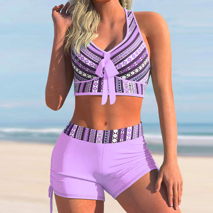 Nowość w sprzedaży🔥【S-5XL】Letni, damski zestaw kostiumu kąpielowego z nadrukiem, nowość 2026-4256011
