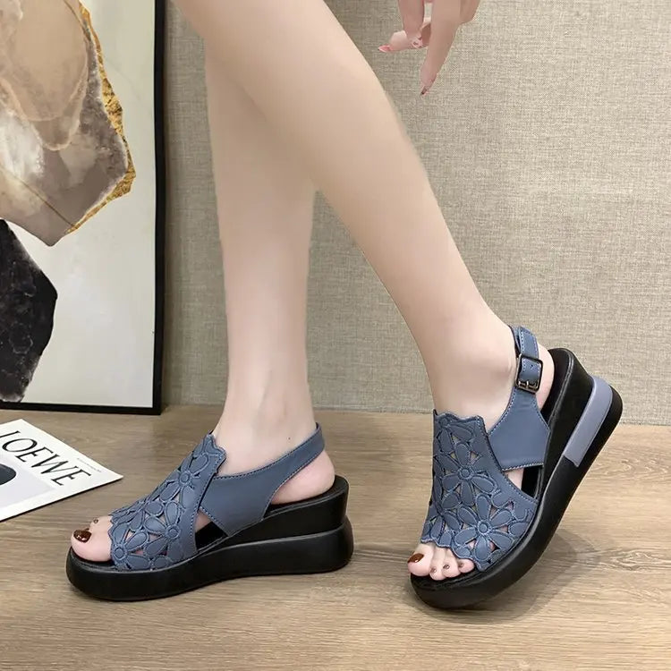 🔥【SLEVA 50 %】👡【35-42】 Nové letní dámské korekční sandály v retro stylu z roku 2026, měkká podrážka, bez unavených nohou při chůzi