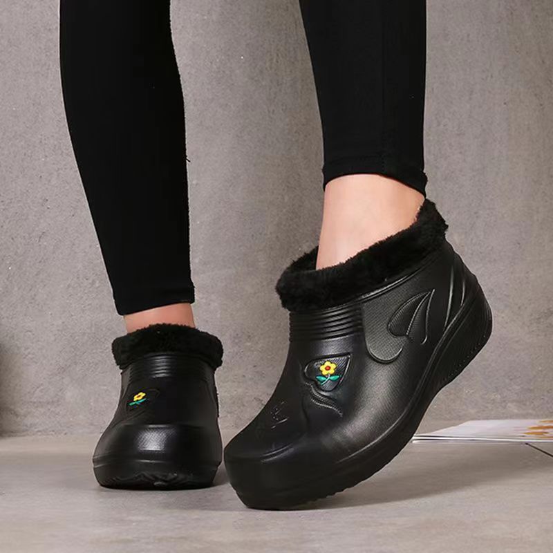 ♥️♥️【Nowy produkt】Nowe damskie buty śnieżne z podszewką z polaru, ciepłe i wodoodporne-4163829