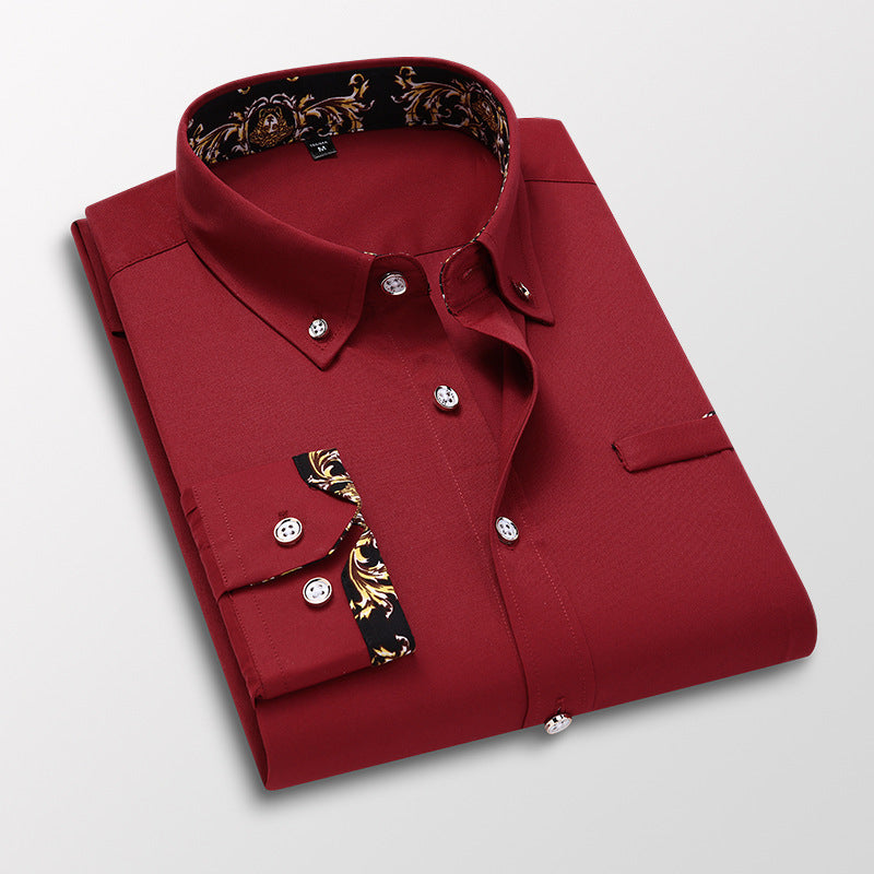 【M~5XL】👔Męska koszula biznesowa ✅ Wygodna i oddychająca ✅ Niezbędna odzież męska-3590725