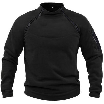 🧔‍♂️【S-4XL】Męski, ciepły T-shirt outdoorowy na jesień i zimę z długimi rękawami-3778959