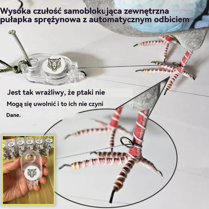 🐓🐦🔥【Kup 4, otrzymaj 4 gratis】Pułapka sprężynowa do użytku na zewnątrz, samoblokująca pułapka o wysokiej czułości-4074328