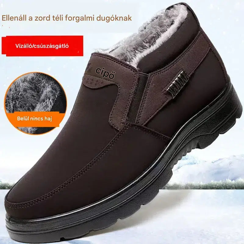 👞 Őszi és téli kedvezmények –45% 🔥🔥 [39–47-es méret] Férficipők – megerősített, meleg és vízálló