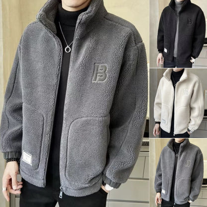 🎄🎄【L-6XL】Χειμερινό μπουφάν fleece, βαμβακερό μπουφάν, βαμβακερό παχύρρευστο μπουφάν από μαλλί αρνιού, ζεστό μπουφάν-4123143