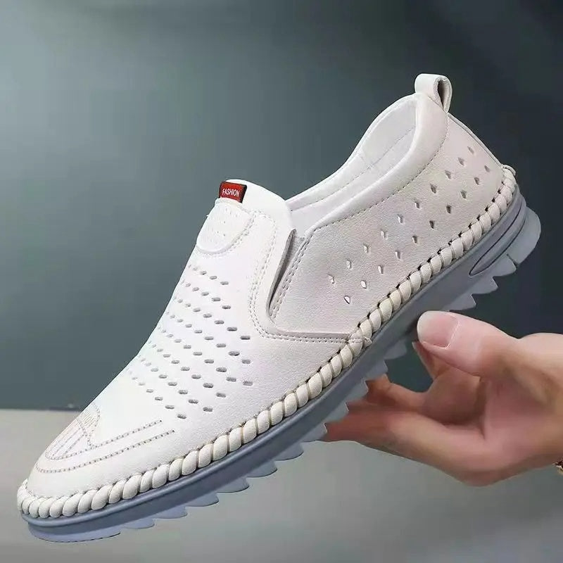 🔥【Időkorlátos akció】👟 2026 új kézzel készített férfi valódi bőr szabadidőcipő  如需更吸引眼球的版本：