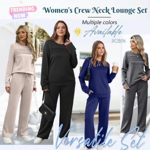 🔥【S–5XL】💖Dámská, módní, sportovní sada na každý den, vysoce kvalitní bavlněné tričko s dlouhým rukávem + kalhoty ✅️Platba při převzetí