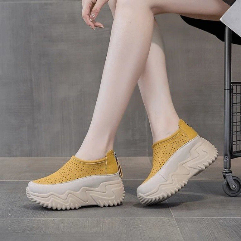 🔥👡【35-40】Nové letní sandály z pravé kůže s prodyšnou silnou podrážkou a dutou podrážkou