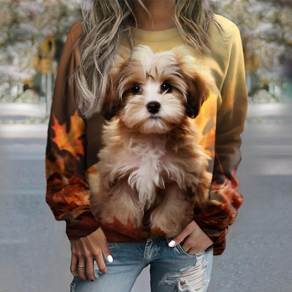 🔥【S-6XL】🐶Urocza bluza z kapturem z głową zwierzęcia dla kobiet 4158917