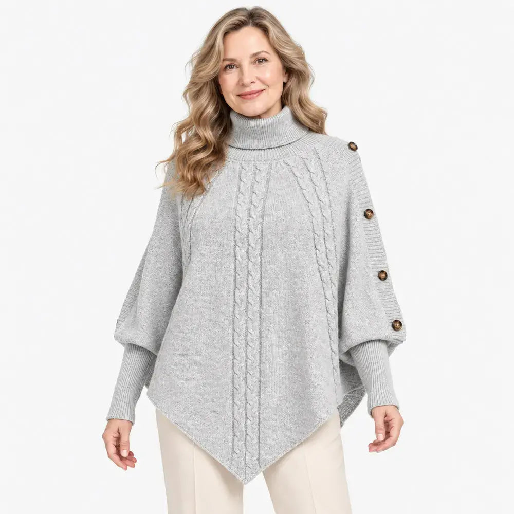 💕 😍 Novinka mezi bestsellery【S–3XL】Tento hřejivý pletený pléd snadno zakryje nedokonalosti postavy. ✨