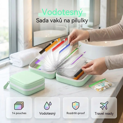 💊 Přenosné voděodolné pouzdro na léky – vhodné na cesty, doma i pro každodenní použití，【Platba na dobírku】