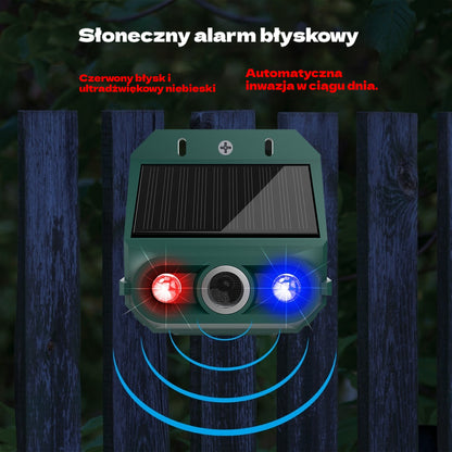 【🔥Kup 1, otrzymaj 1 gratis】🔥Odstraszacz ptaków ultradźwiękowy zasilany energią słoneczną do użytku na zewnątrz z migającym światłem podczerwonym-3981732