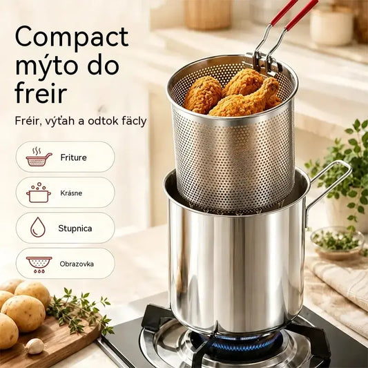 🔥Poslední den – sleva 50 % | Multifunkční fritéza 304 | Jednoduché, rychlé a bezproblémové vaření 🍳