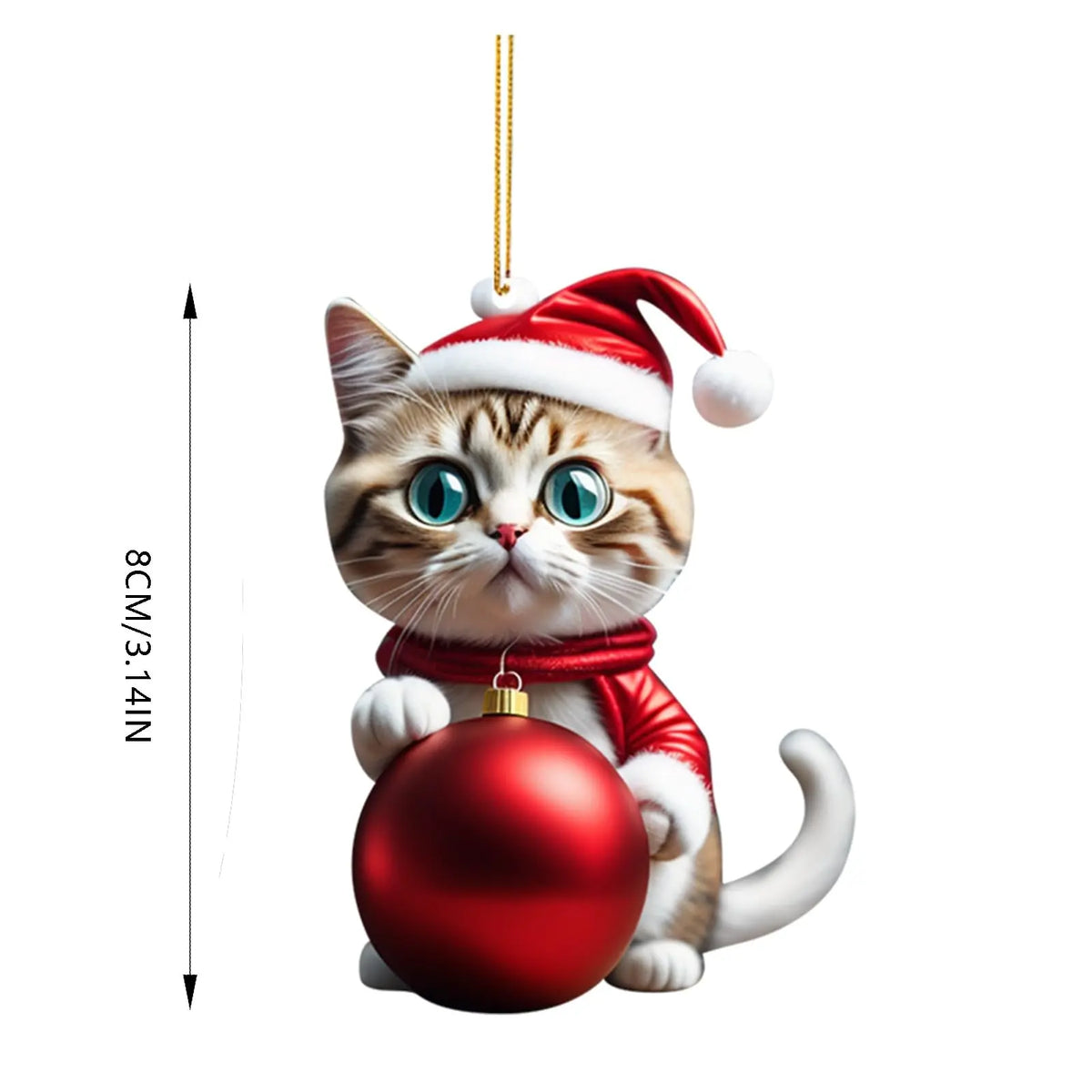 🐈🎄10 kusů😻Ozdoby na vánoční stromeček Kitty. závěsné doplňky pro kočky