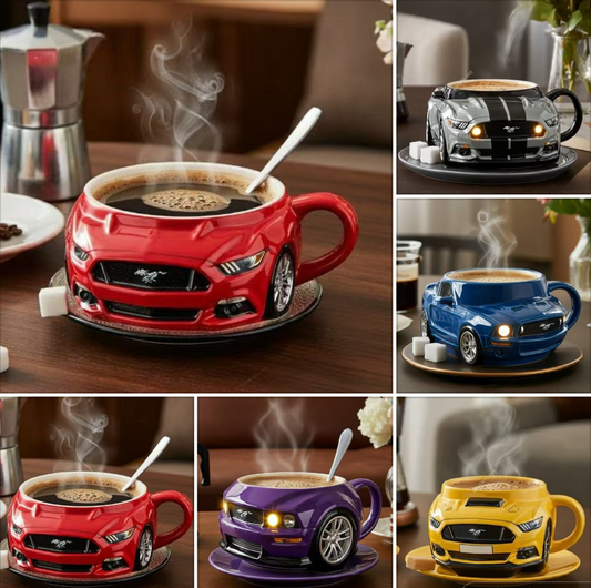 【Kup 1, otrzymaj 1】☕☕Kubek do kawy w kształcie samochodu sportowego z rdzeniem ze stali nierdzewnej 304, żywica-4066432