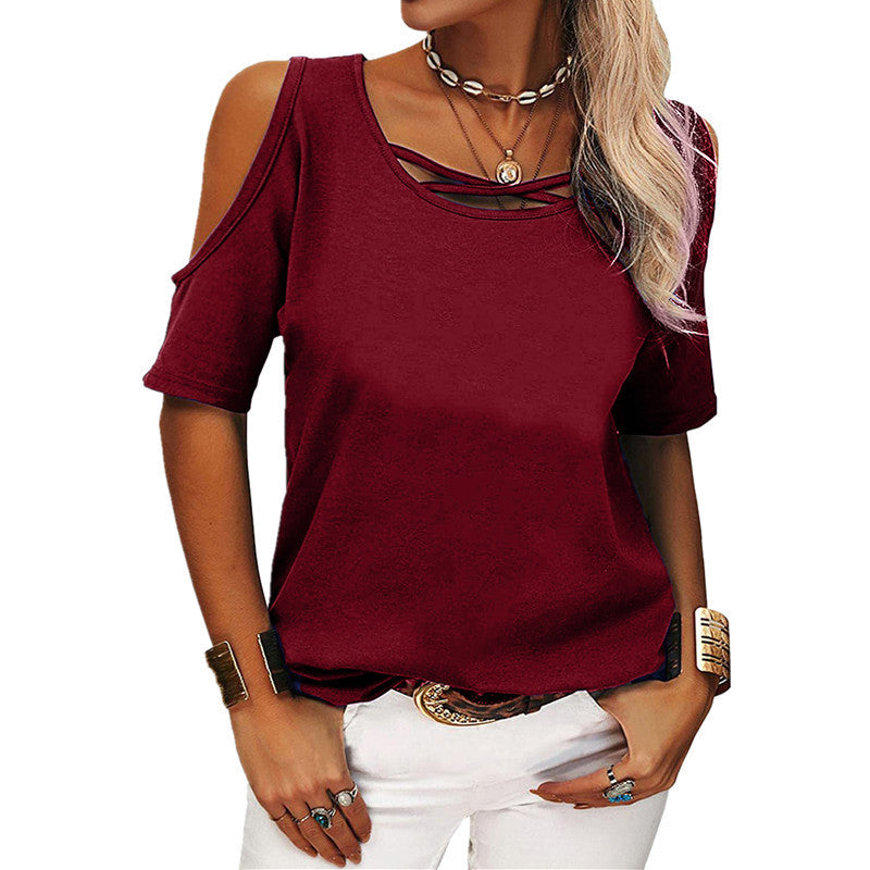 ✨ Novinka 🔥【S-5XL】Nové dámské topy, s odhalenými rameny, stylové. ✅️Platba na dobírku