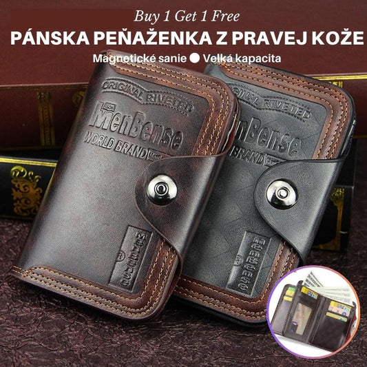 💥😎Třídílná peněženka z pravé kůže pro muže-4216901